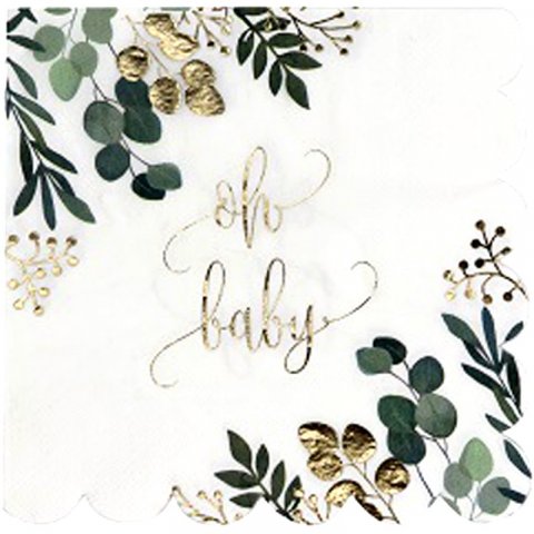 Serviettes en papier Oh Baby x 16 pièces
