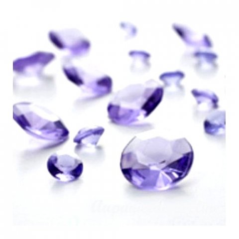 Diamants de table 10 mm - Lavande x 100 pièces 