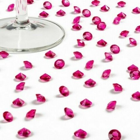 1000 diamant 8 mm effet Cristal rouge foncé decoration table Mariage déco  scrap 