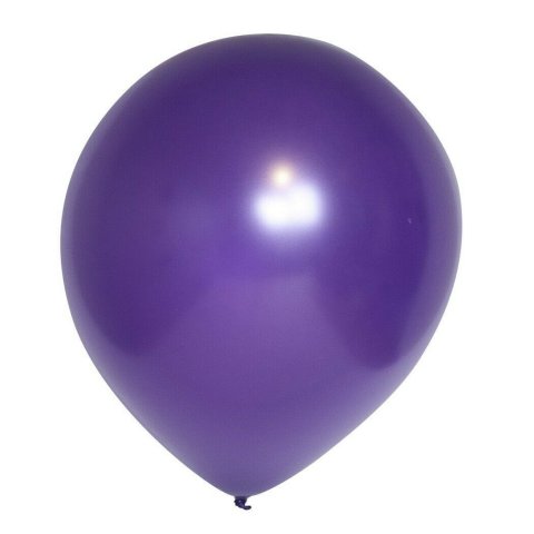 Ballons métalliques ø 30 cm - violet perlés x 25 pièces