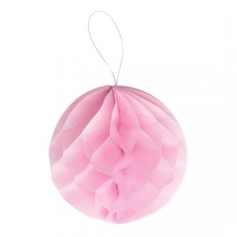 Petites boules 6 cm - Papier alvéolées rose x 10 pièces