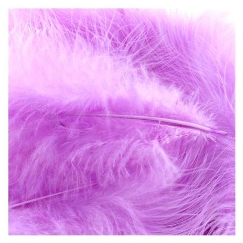 Plumes marabout decoratives lavande x 200 pièces