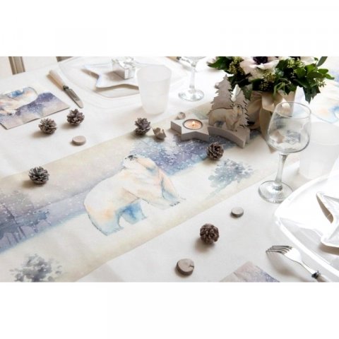 Chemin de table Ours polaire