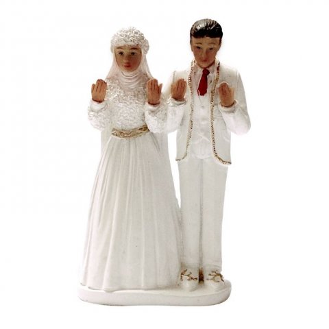 Figurine couple de mariés musulman