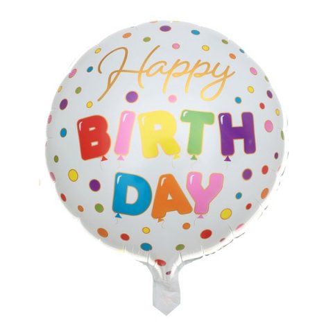 Ballon Alu Happy birthday ballon