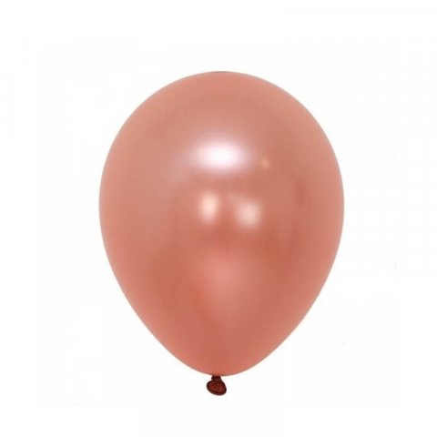 25 Ballons Métallisés Rose Gold - 15 cm