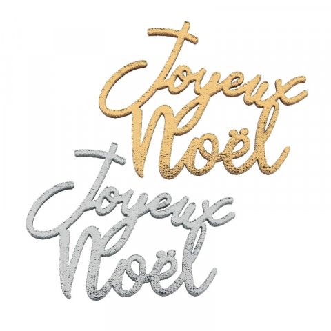 10 confettis de table JOYEUX NOËL - Or