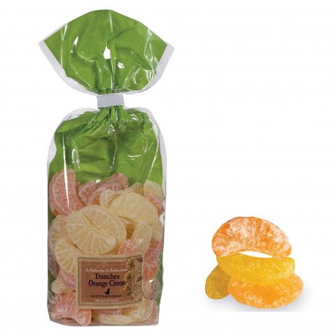 200 Gr bonbons d'antan saveur orange et citron