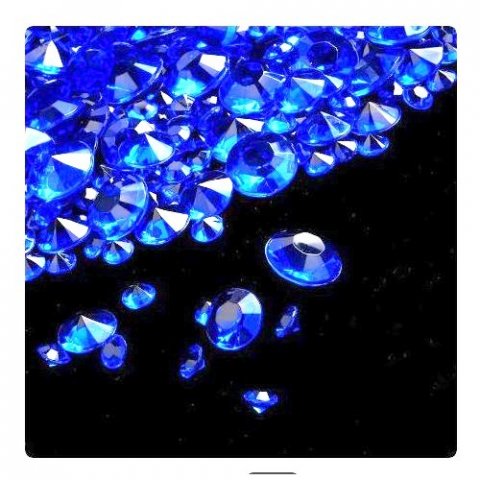 Diamant de table bleu marine 4,5 mm, 8 mm et 10 mm x 2100 pièces
