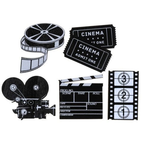 Confettis de table en bois - The Cinema x 10 