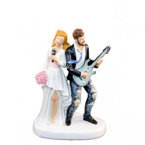 Figurine mariage avec guitare