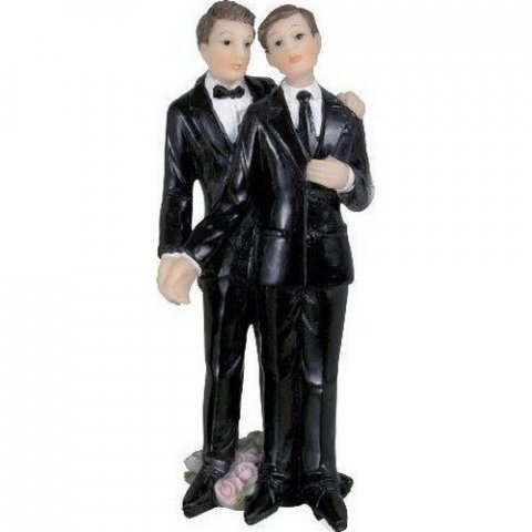 Figurine Mariage Couple de Mariés Homme Gay