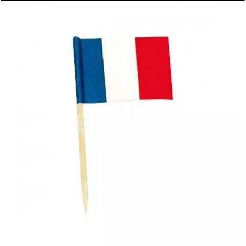 Mini drapeaux pics cocktail - France x 144 pièces