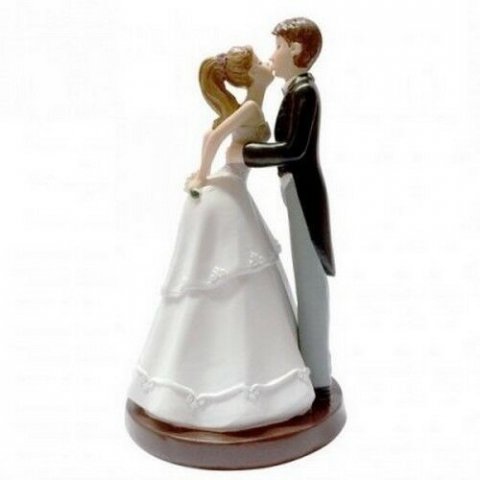 Figurine mariage - Bisou - 16 cm